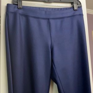 NWOT Express navy shiny pants leggings M